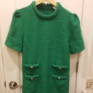 Voy Green Dress Size Small with functional front pockets